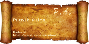 Putnik Anita névjegykártya